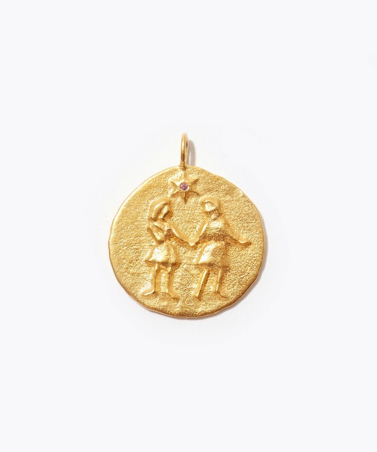 [constellation] Gemini big coin charm