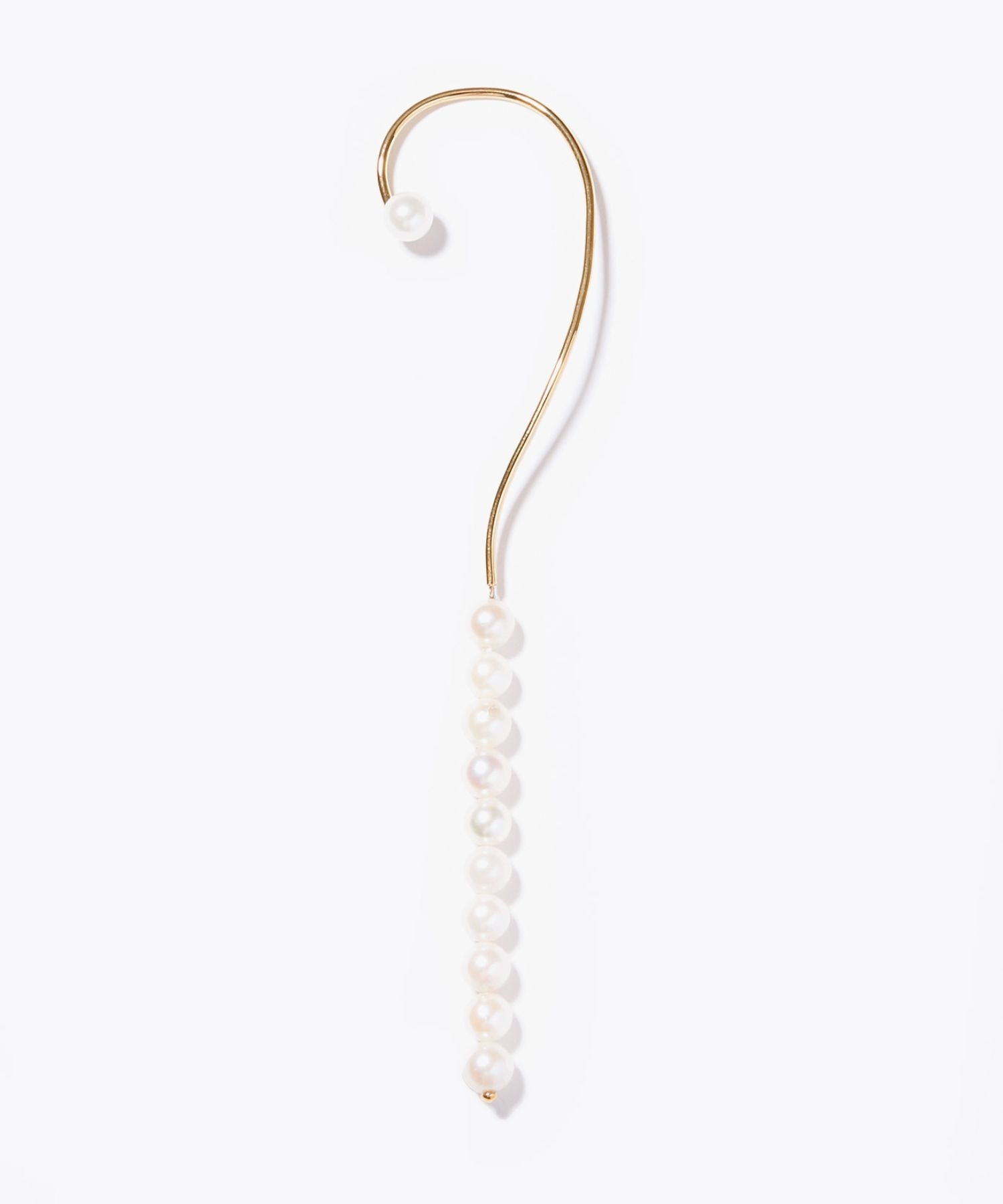 [saphed] Akoya pearl strand ear cuff