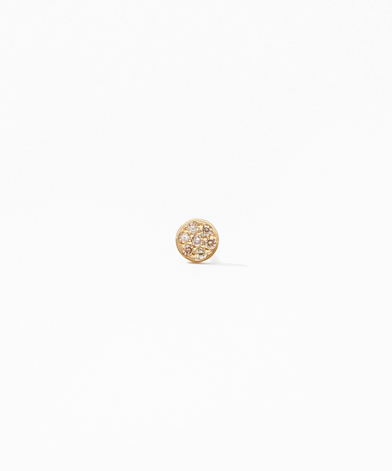 [orb] K10 mere diamonds pierced earring