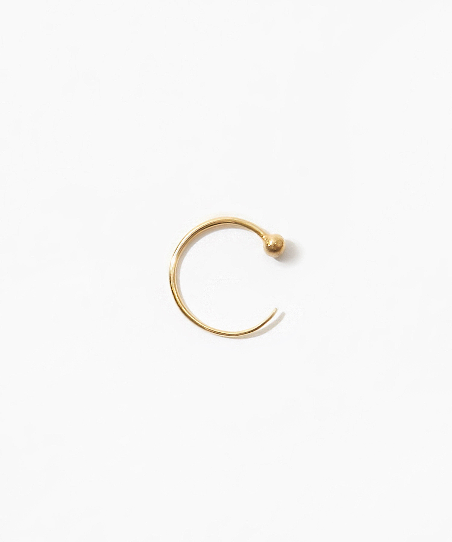 [grain] K10 stud mini hoop pierced earring
