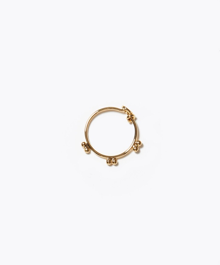 [ancient] K10 multi stud mini hoop pierced earring