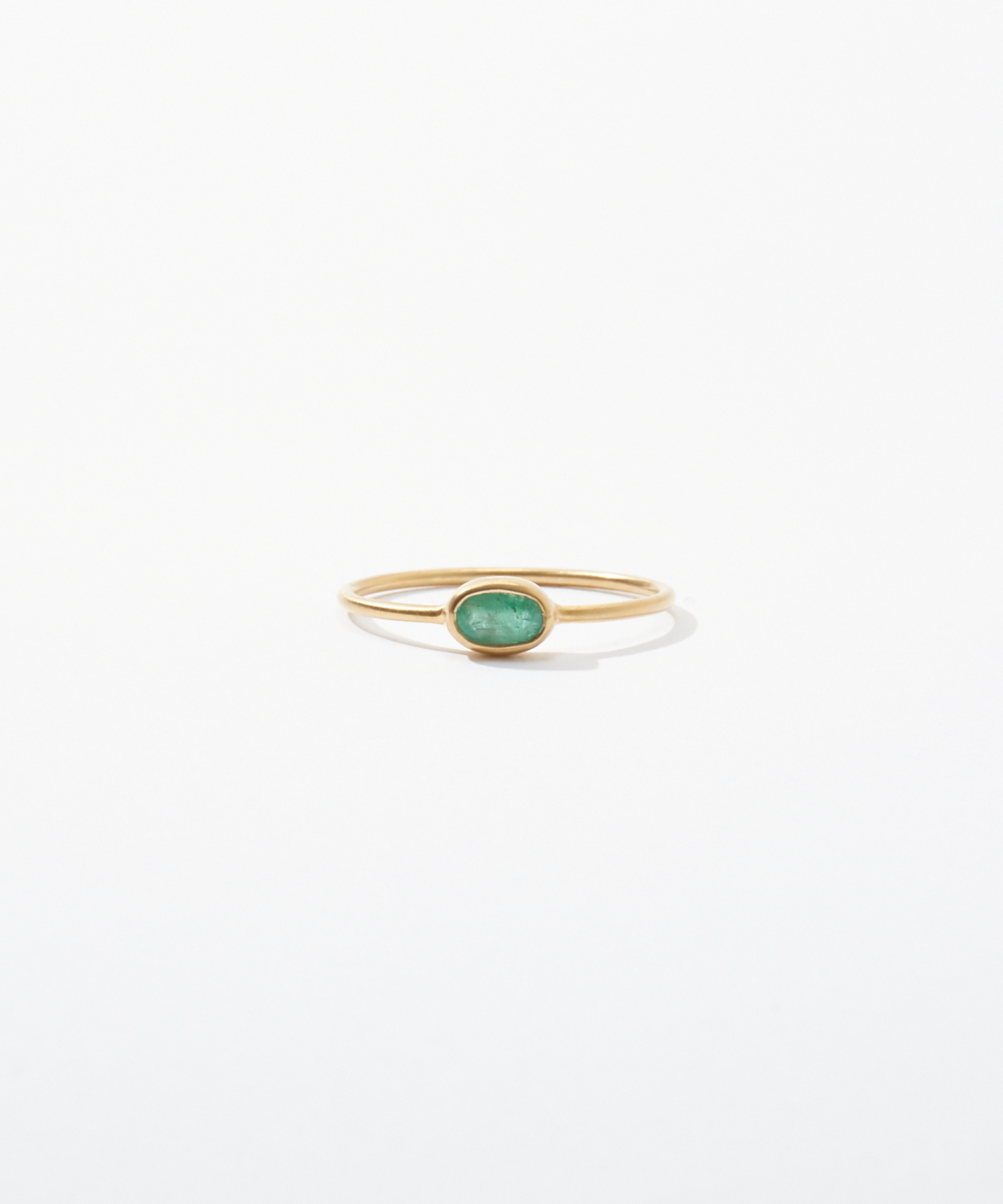 [jardin] K10 oval emerald ring