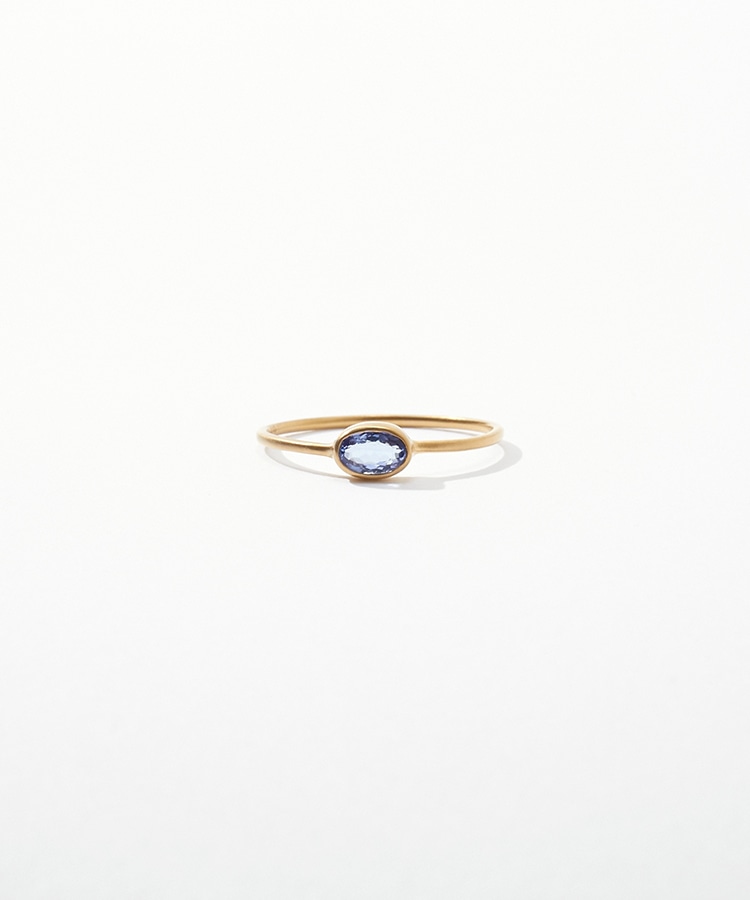 [eden] K10 oval tanzanite ring