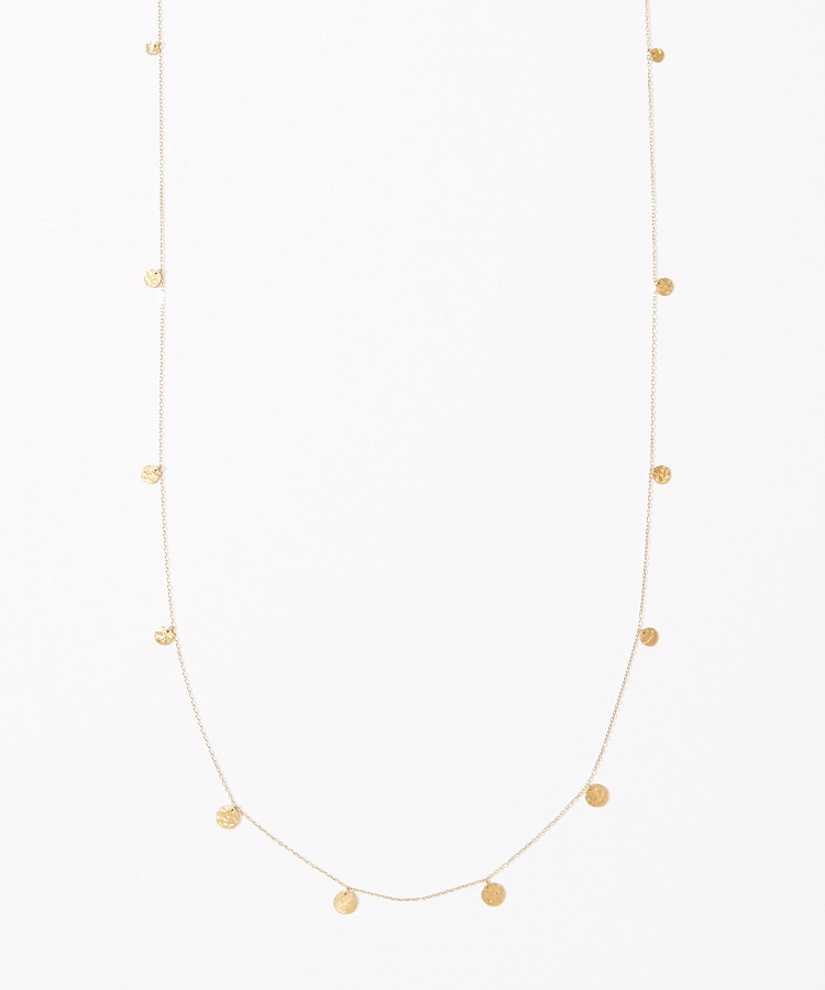 [krishna] K10  coin long necklace