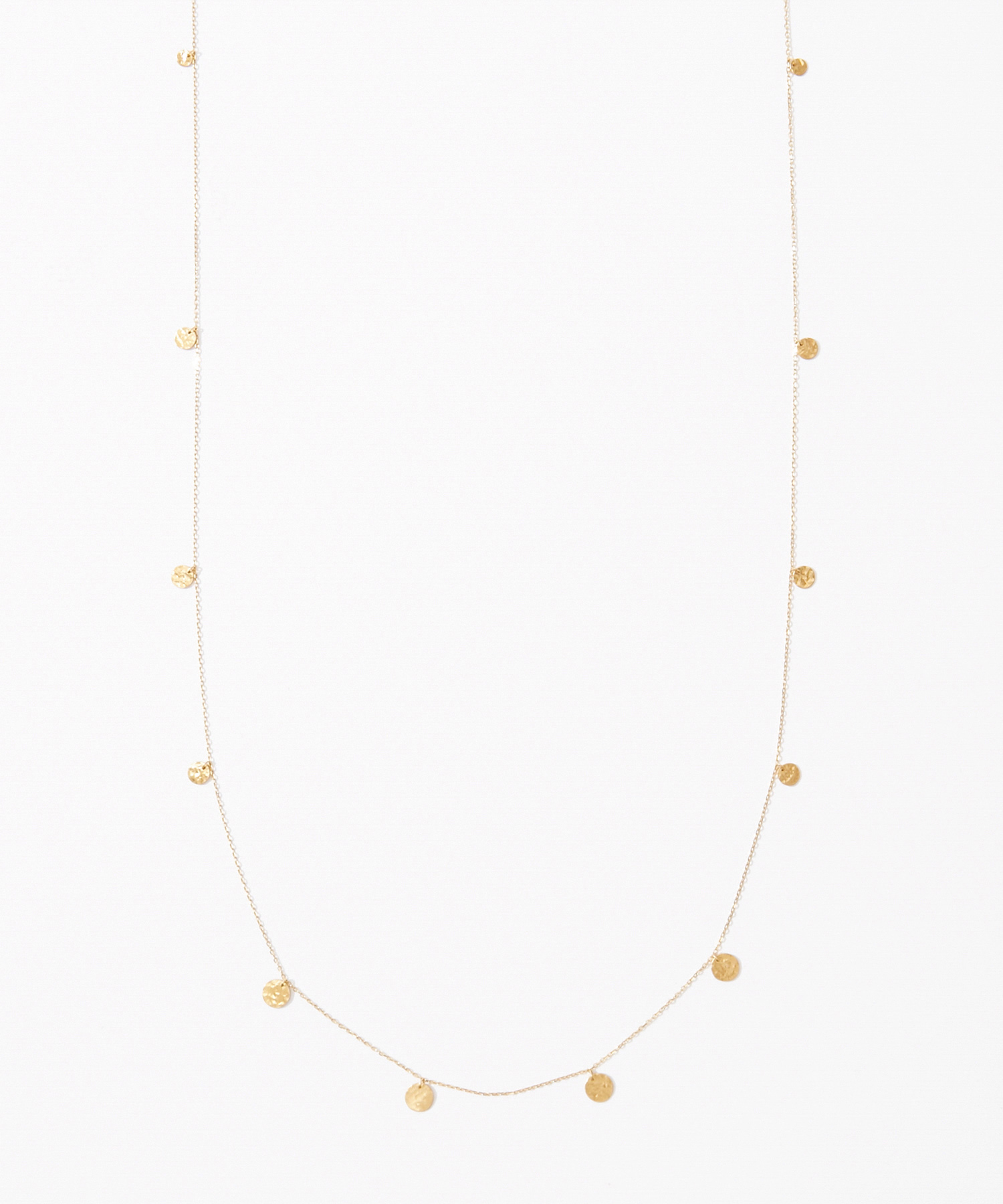 [krishna] K10  coin long necklace