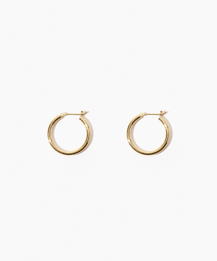 [bone] organic thin small hoop pierced earring