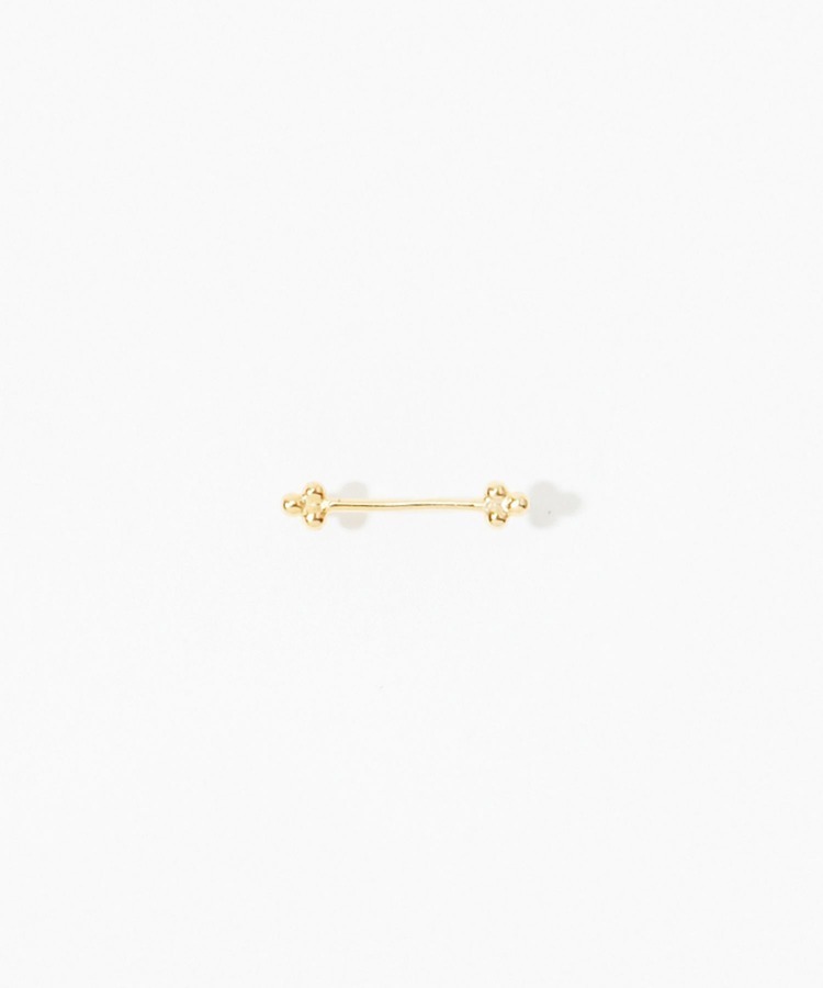 [grain] double grape bar stud pierced earring