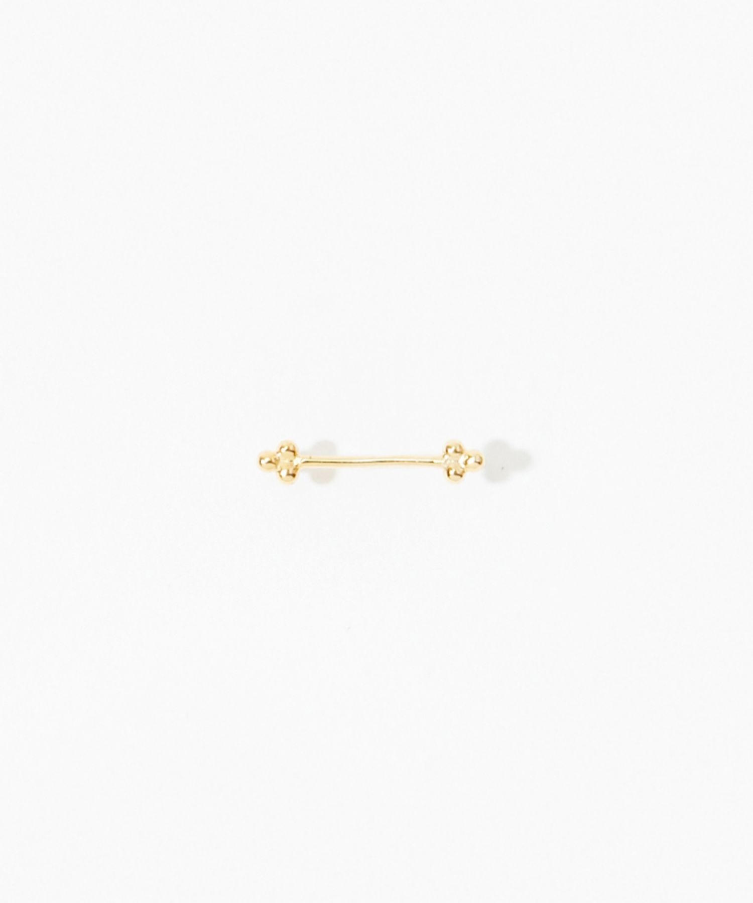 [grain] double grape bar stud pierced earring