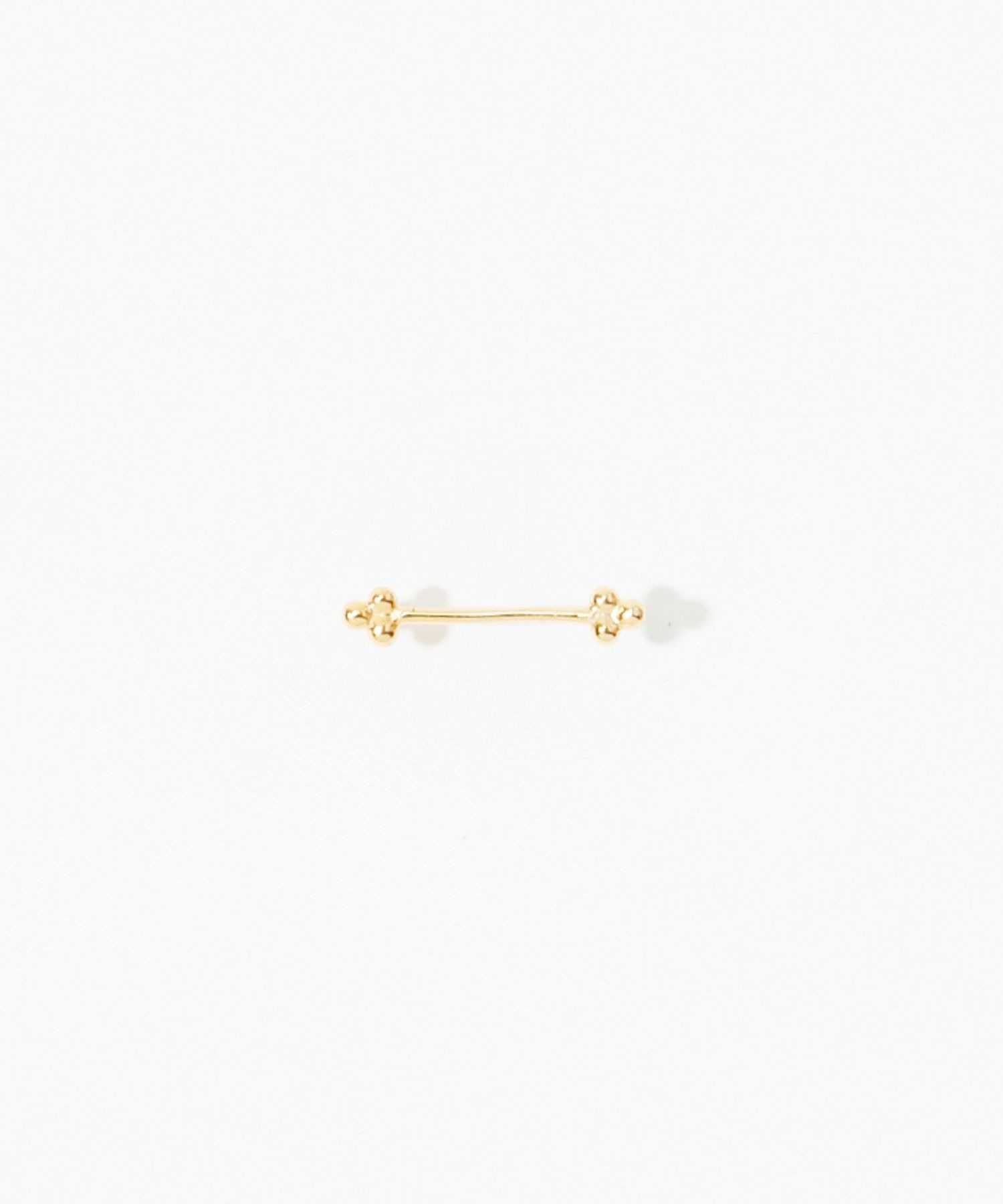 [ancient] double grape bar stud pierced earring