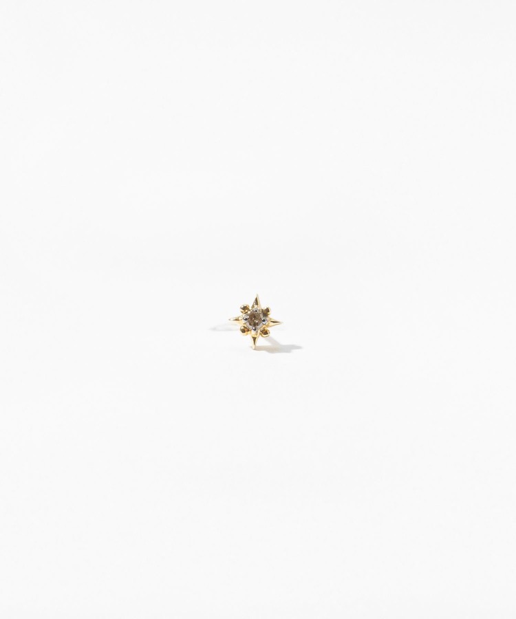 [glimmer] star diamond pierced earring