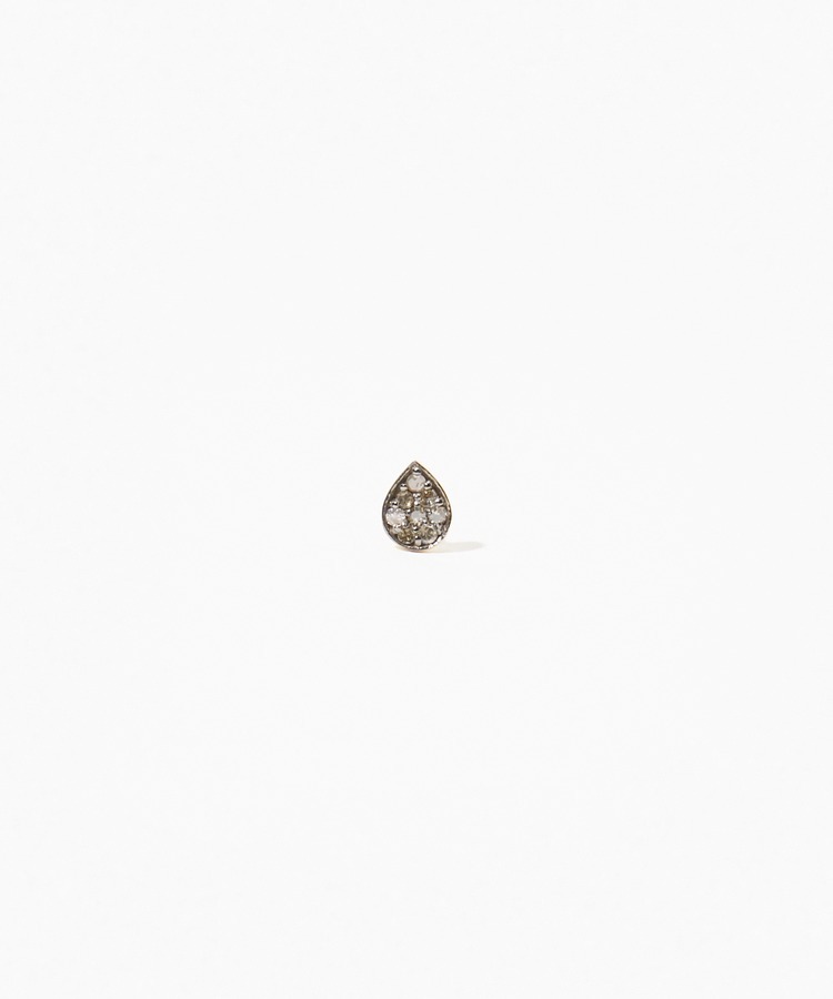 [lotus] bud stud pierced earring