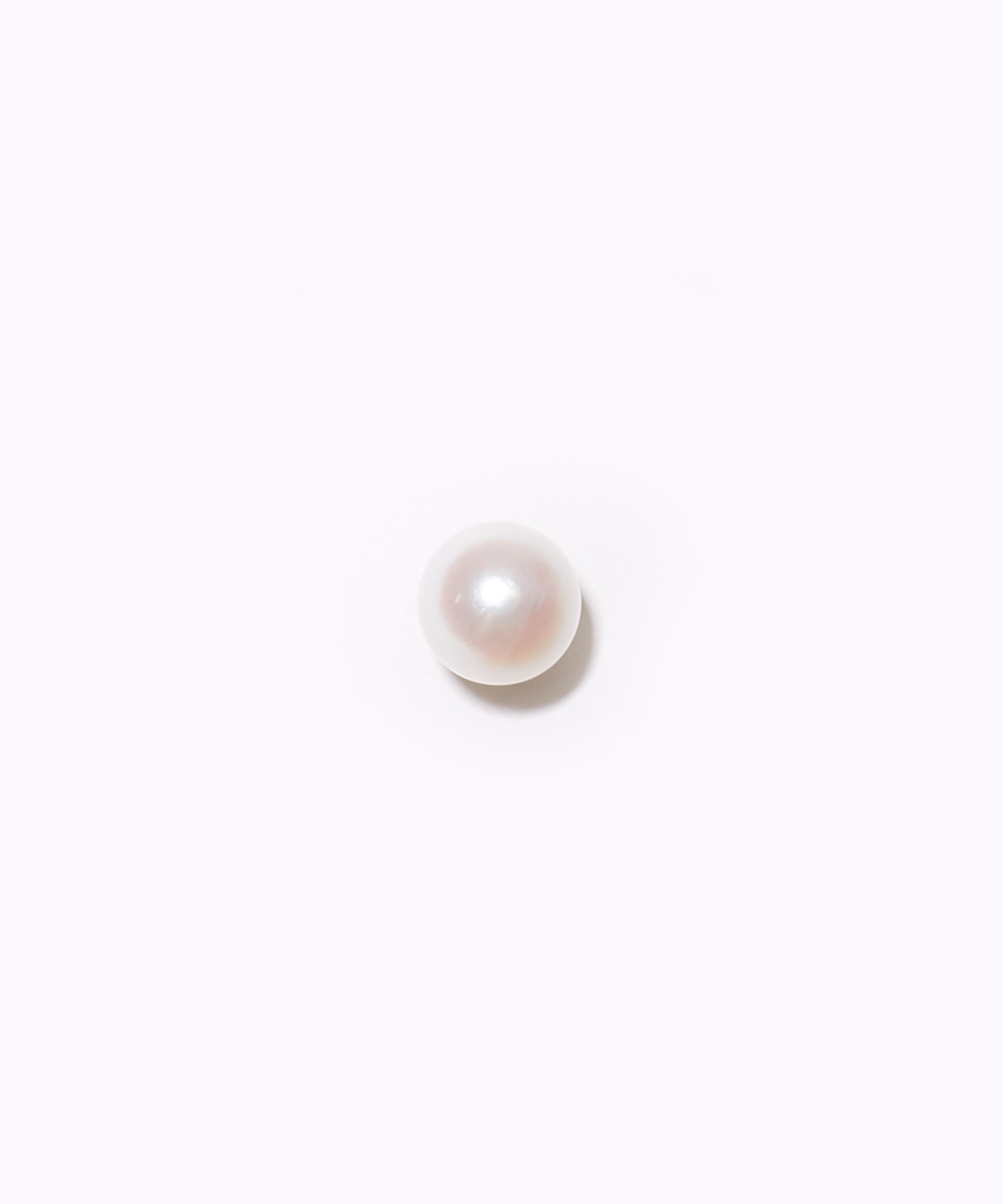 [moon drops] K10 pearl 6mm pierced earring