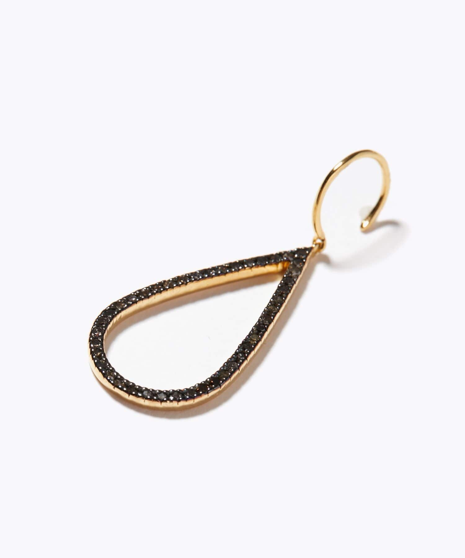 lotus] ビッグペタル ダイヤモンド スウィング シングル ピアス