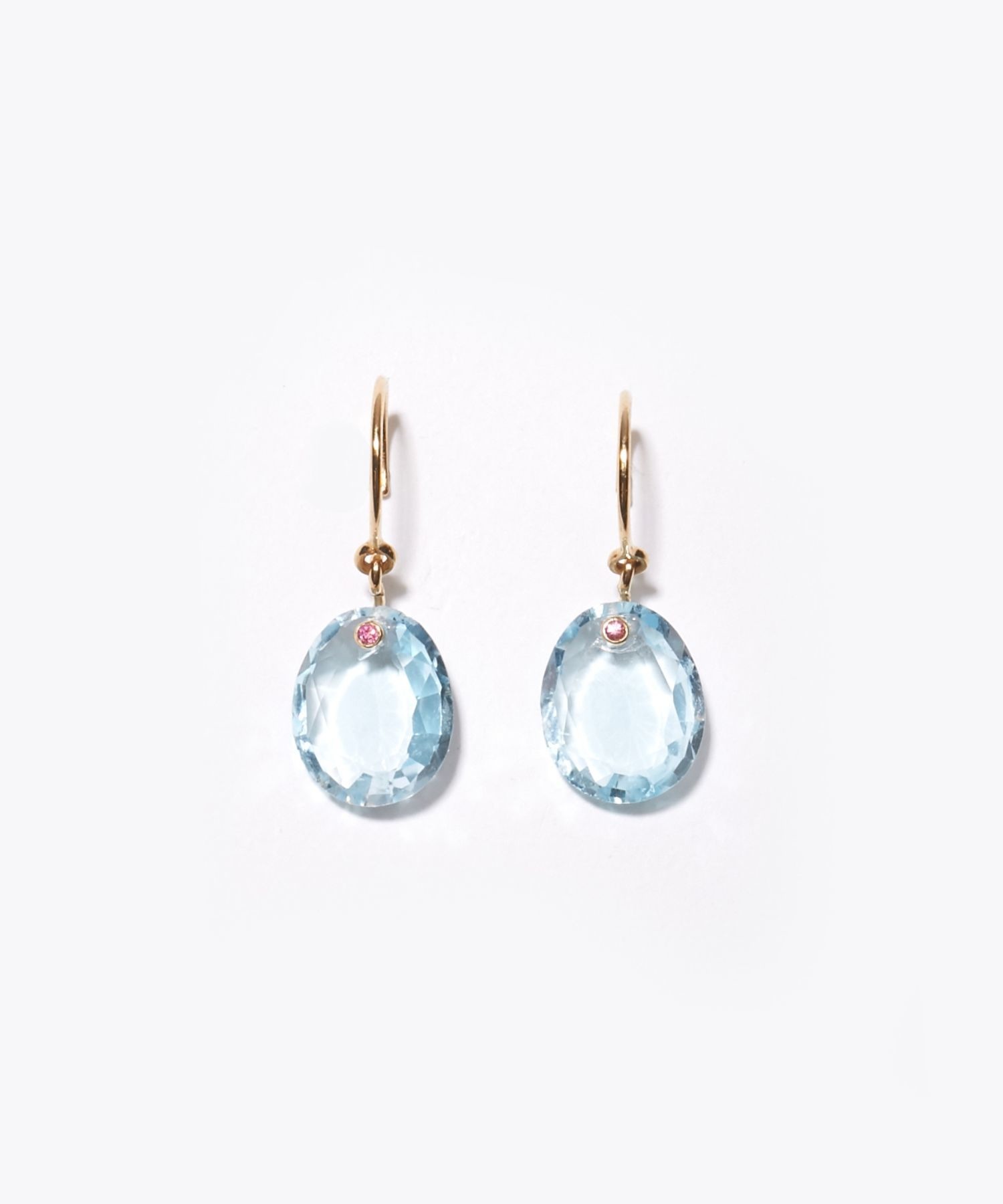 eden] K10 スイスブルートパーズドロップス ピアス｜ARTIDA OUD（アル 