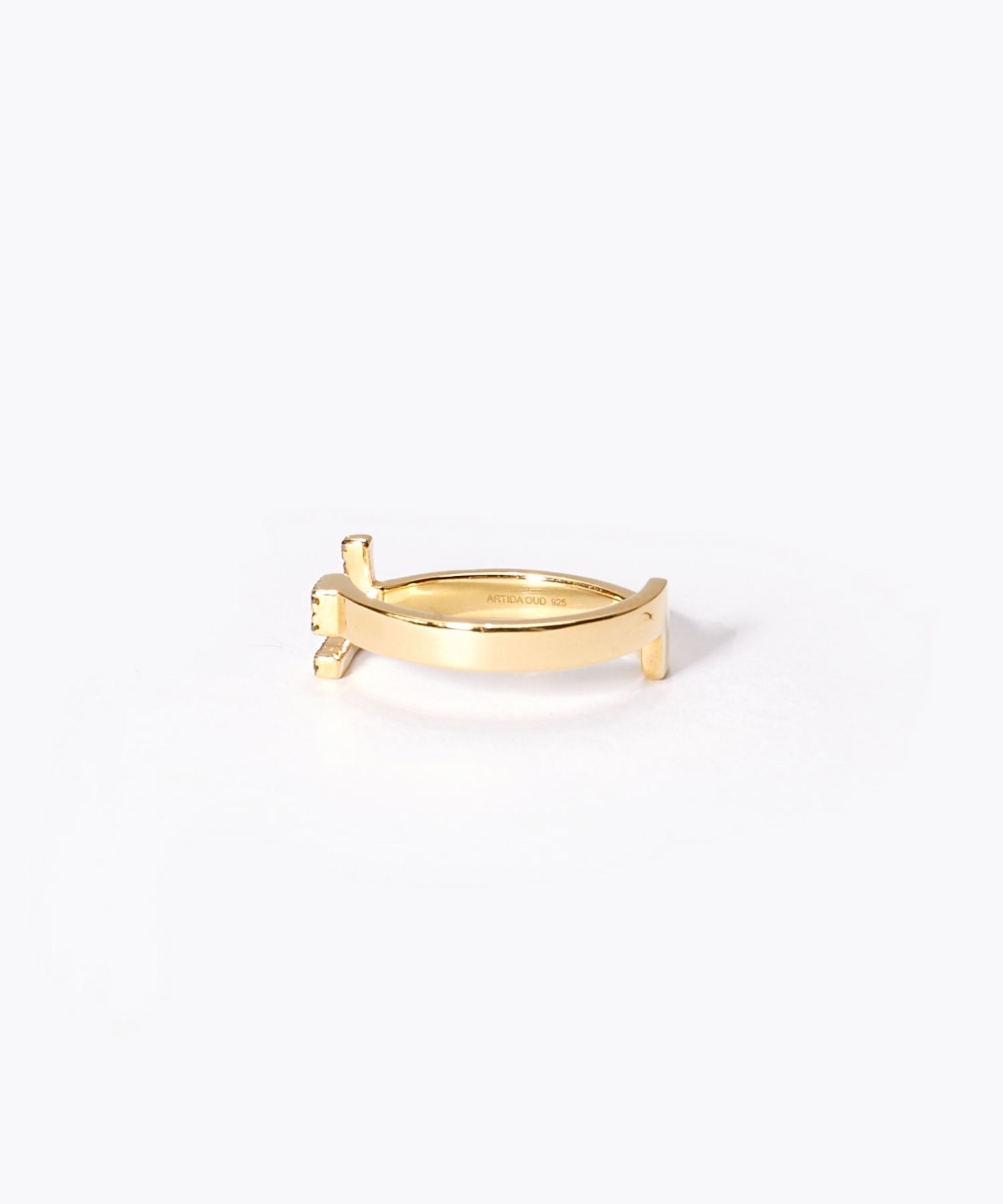 meander] パヴェダイヤモンド オープン リング｜ARTIDA OUD（アル