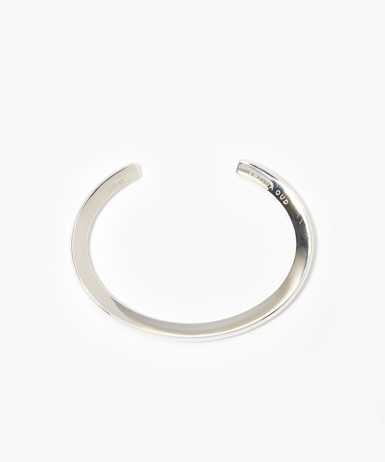 [bone] unisex organic thin silver bangle