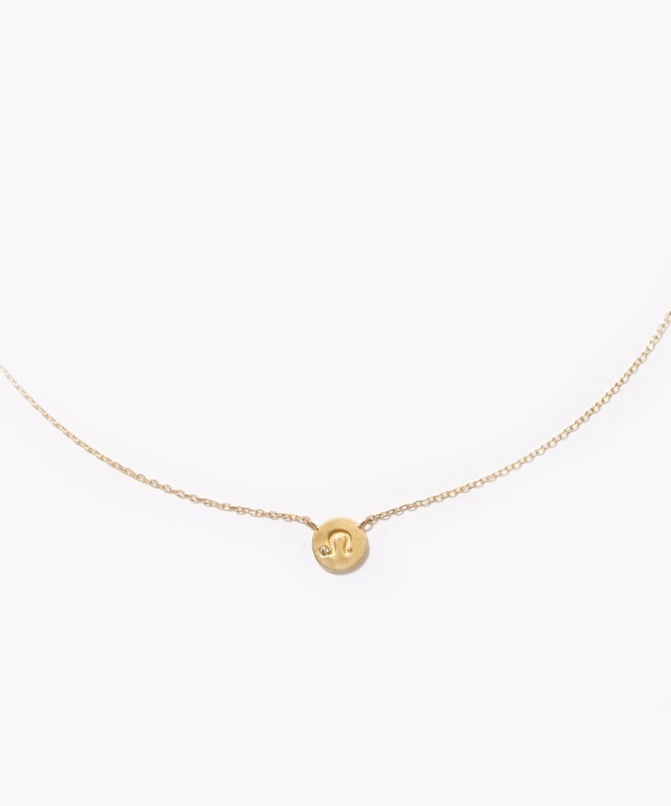 [constellation] Leo K10 diamond petit medal necklace
