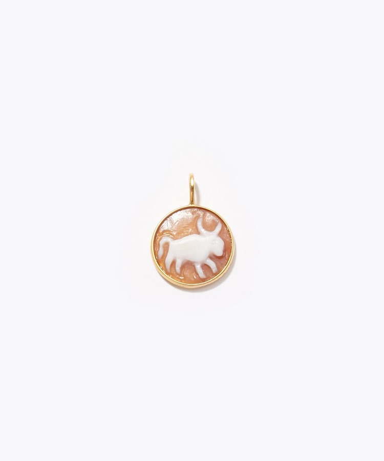 [constellation] Taurus cameo curving charm