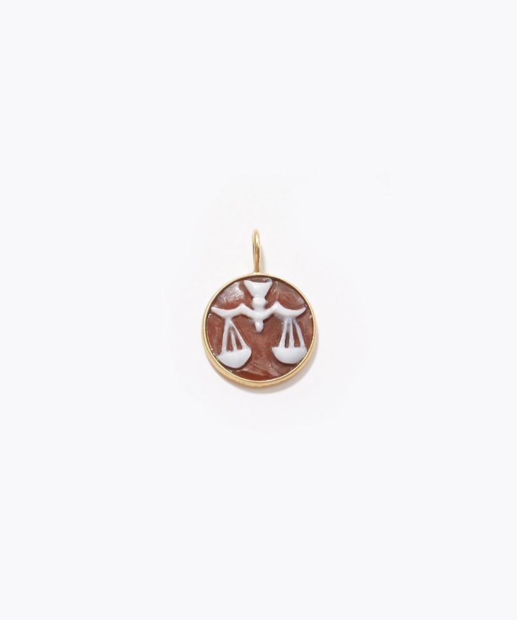 [constellation] Libra cameo curving charm