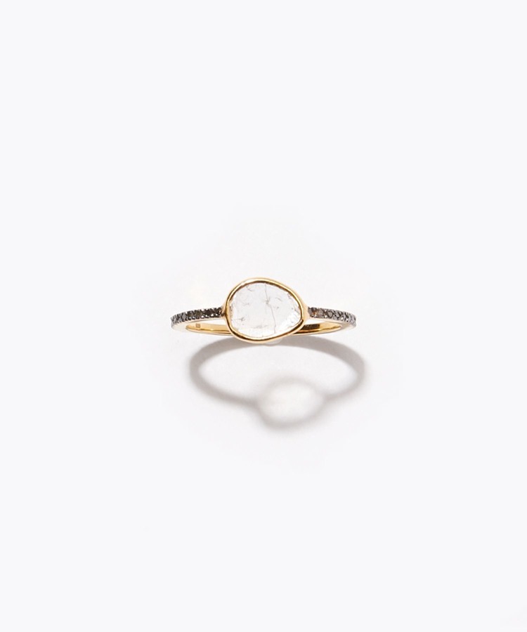 [elafonisi] sliced diamond pave eternity ring