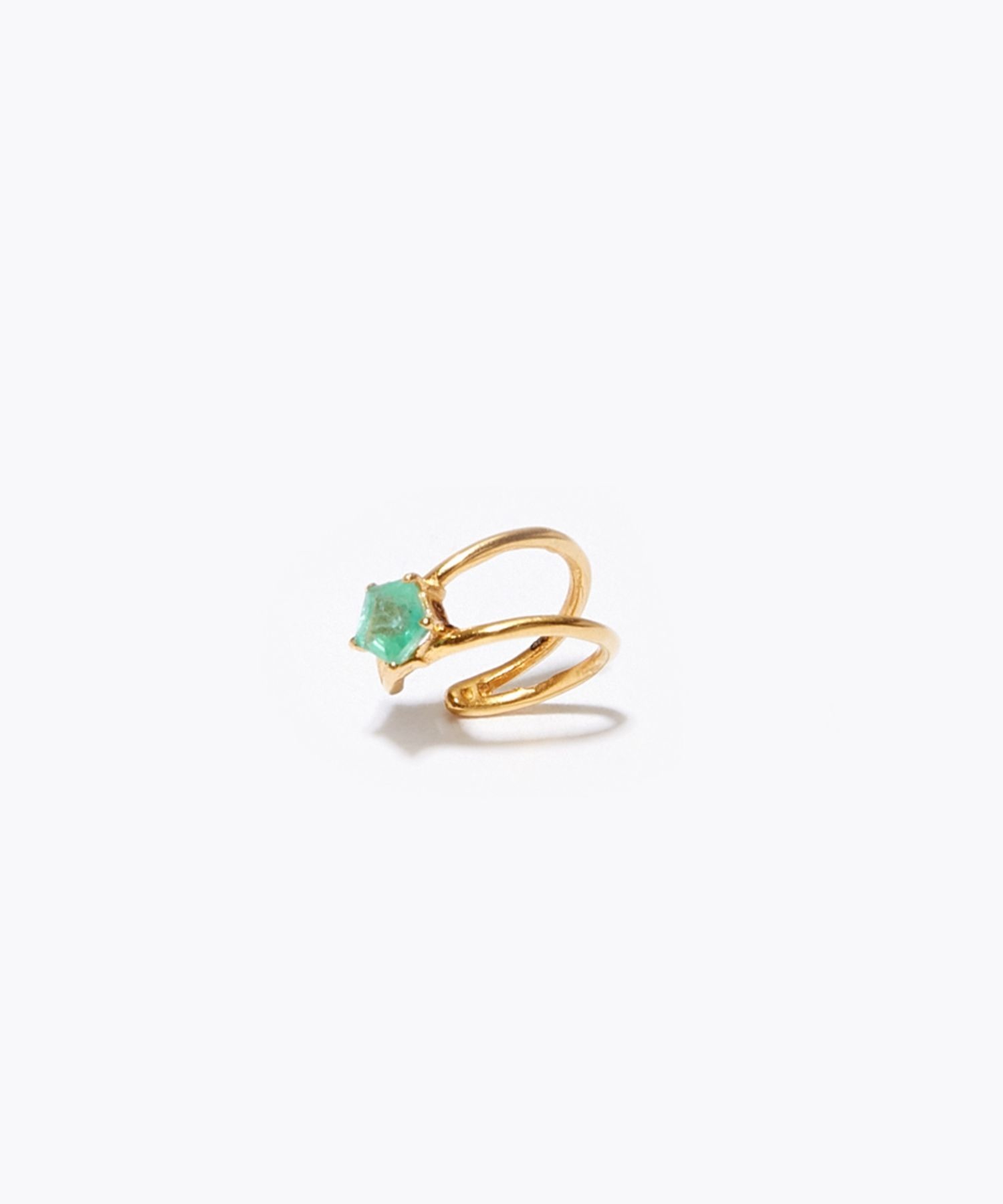 [eden] K10 pentagon emerald mini cuff