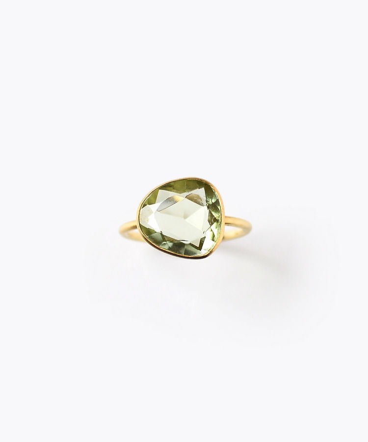 [eutopia] K18 green tourmaline ring