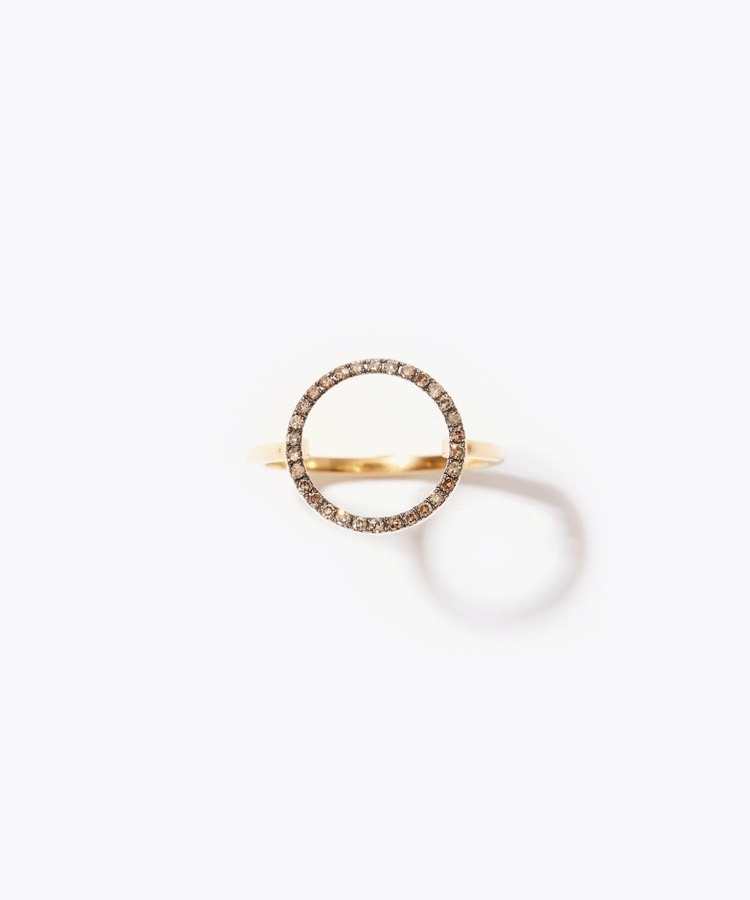 [gaia] pave diamond circle ring
