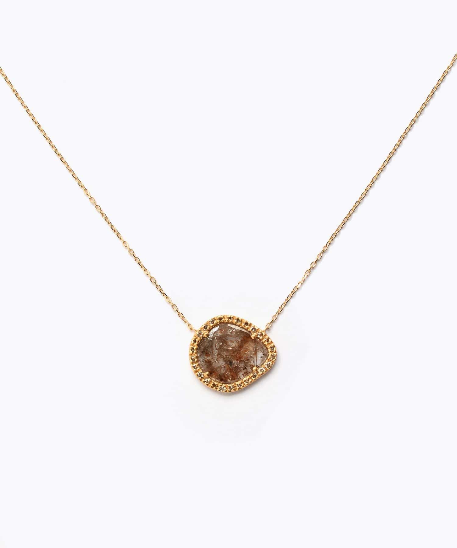 Raw Beauty K18 ブラウン スライスダイヤモンド パヴェ ダイヤモンド ネックレス Artida Oud アルティーダ ウード Raw Beauty K18 ブラウン スライスダイヤモンド パヴェ ダイヤモンド ネックレス Artida Oud アルティーダ ウード