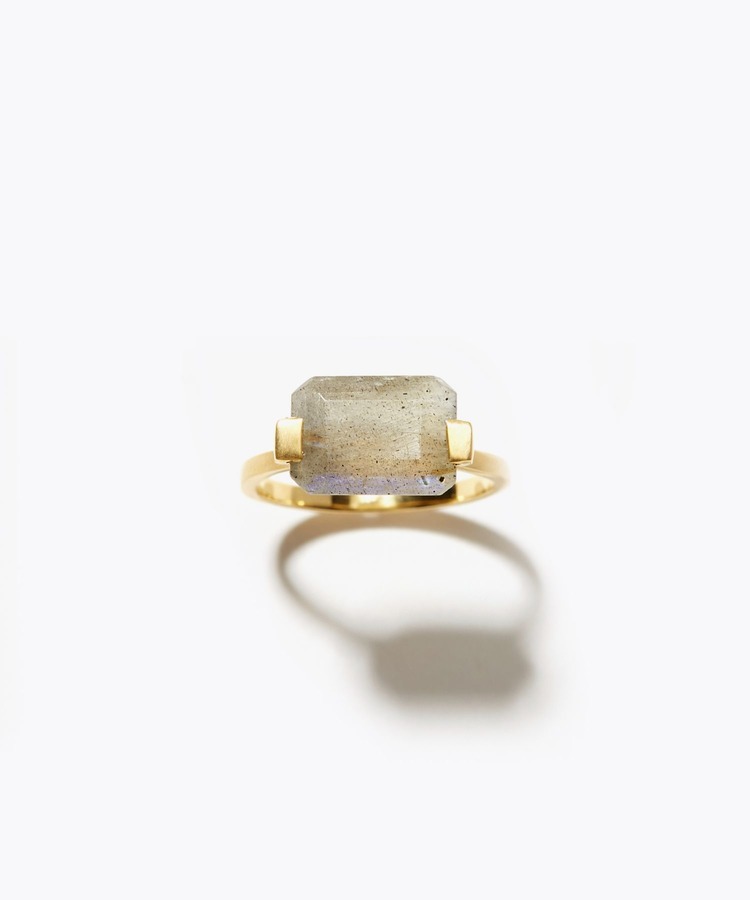 [ancient] rectangle labradolite ring