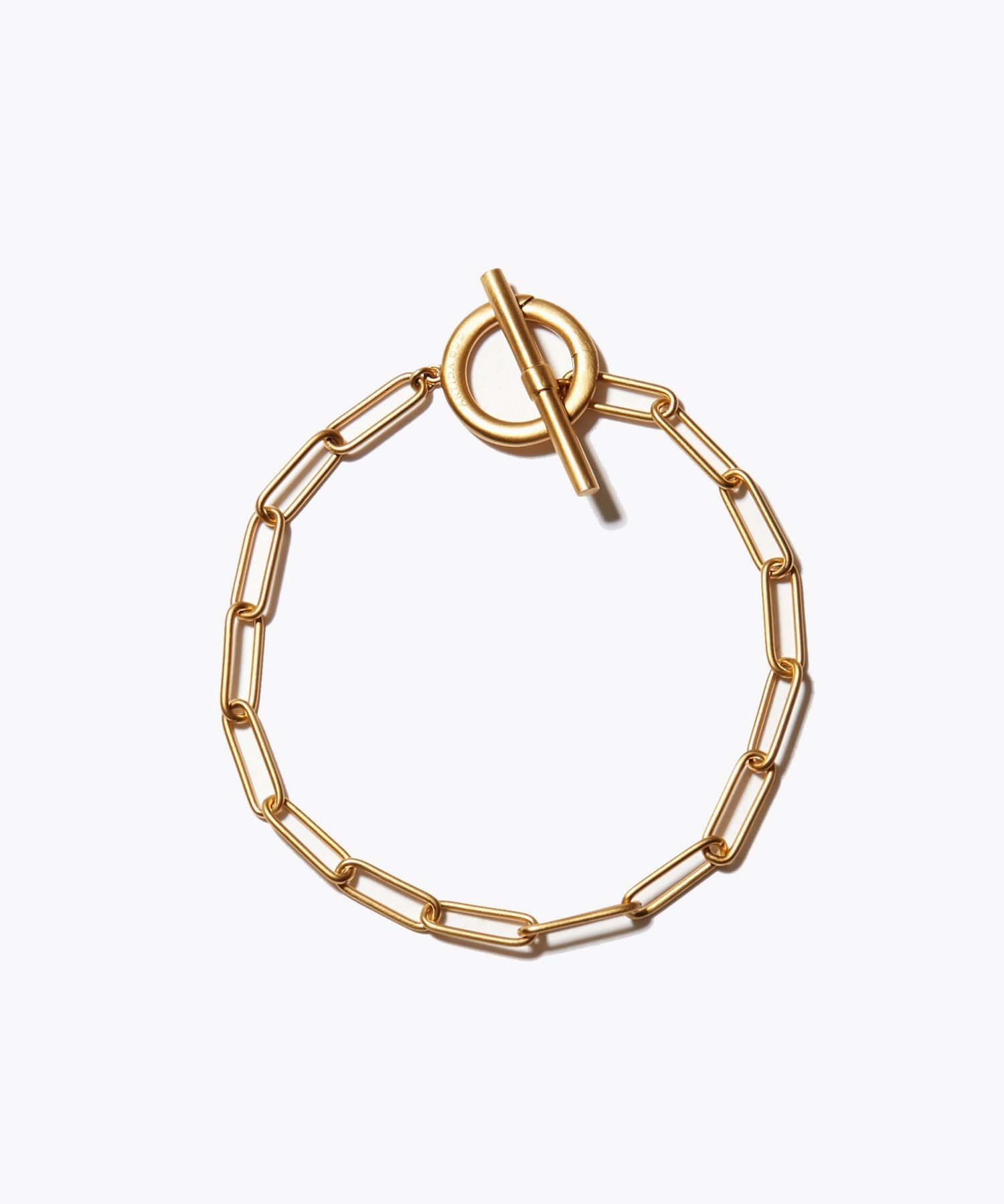 [basic] big cable chain toggle bracelet
