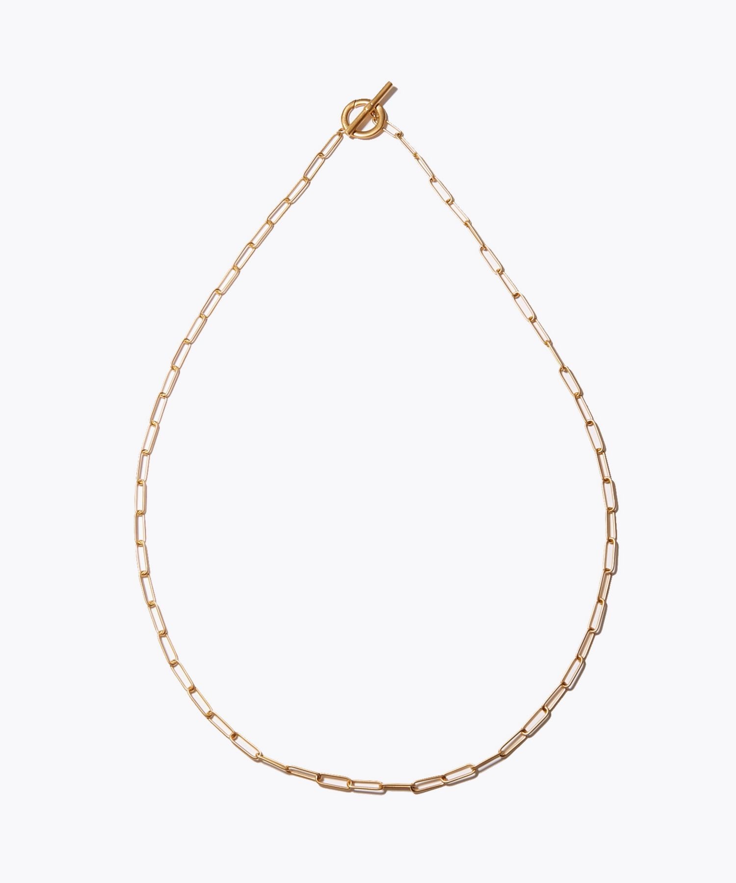 [cord] big cable chain toggle necklace