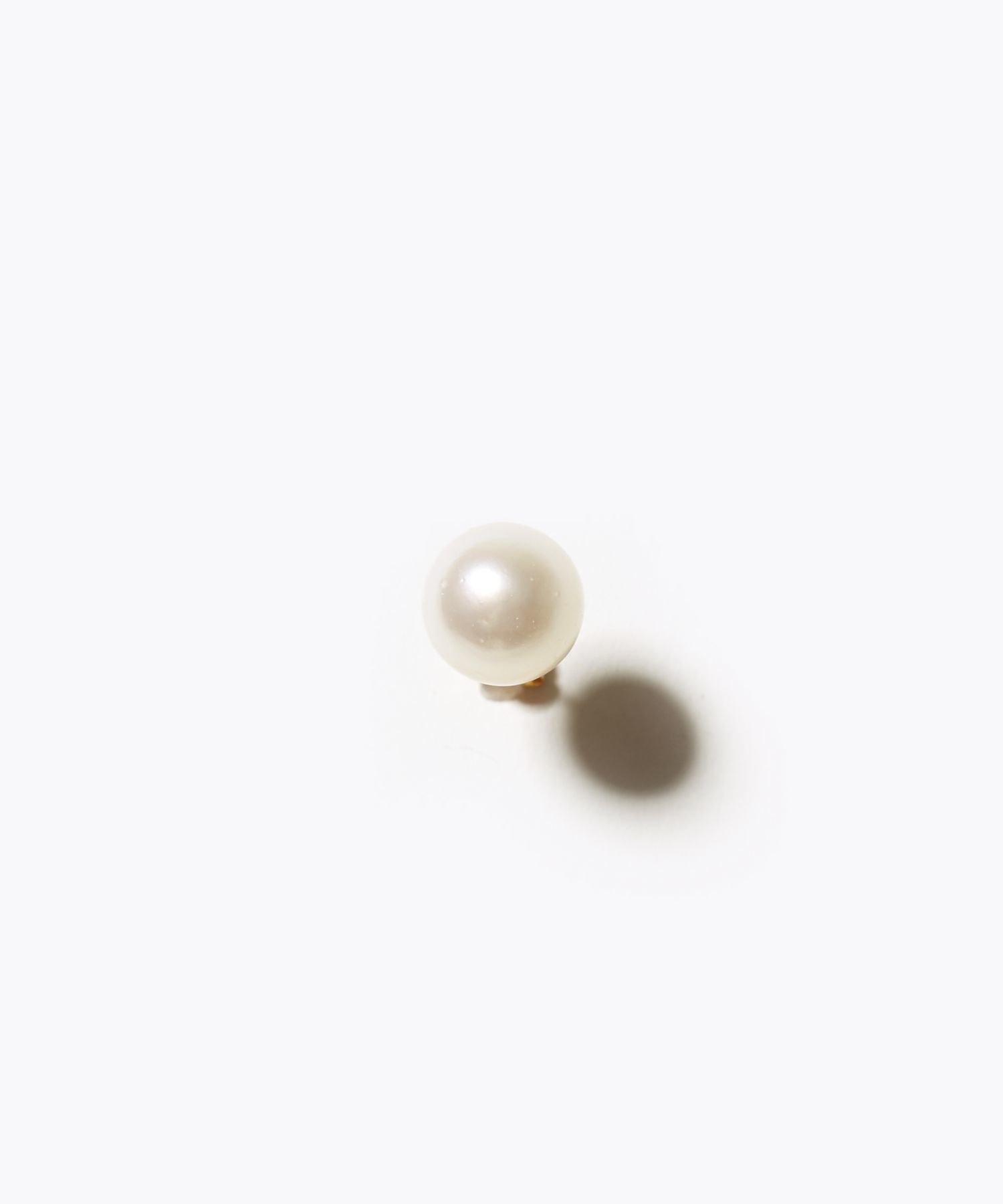 [pear] K10 south sea pearl 10mm stud single pierced earring