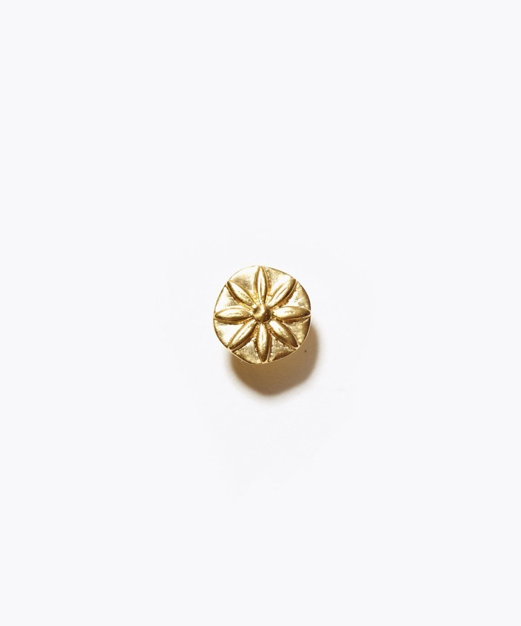 [anise] K10 anise coin stud single pierced earring