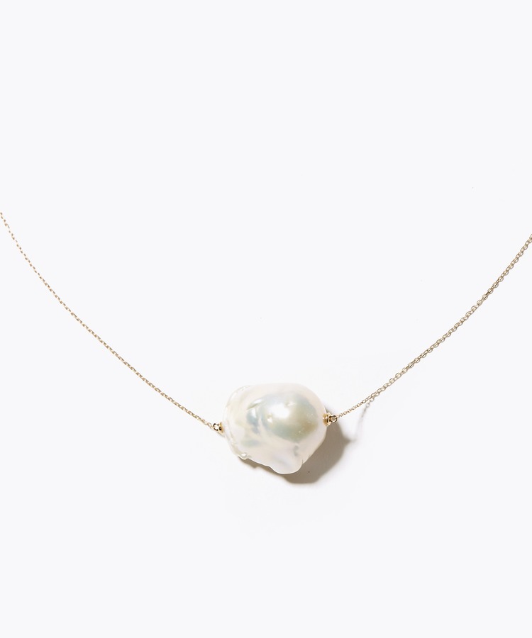 [pear] K10 freshwater baroque pearl necklace