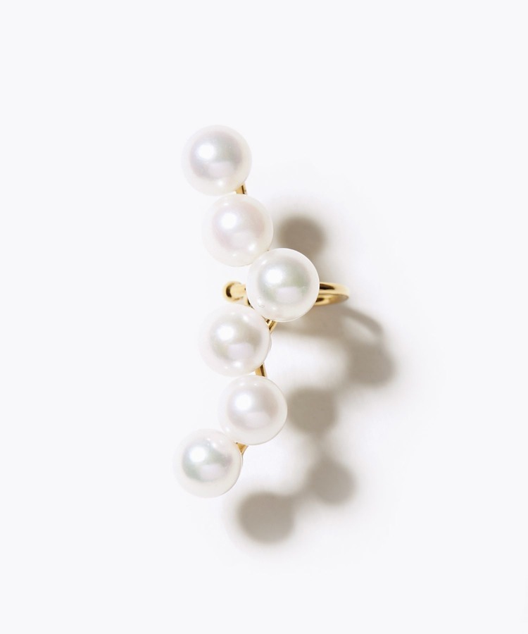 [philia] silver akoya pearl 6 pieces cuff