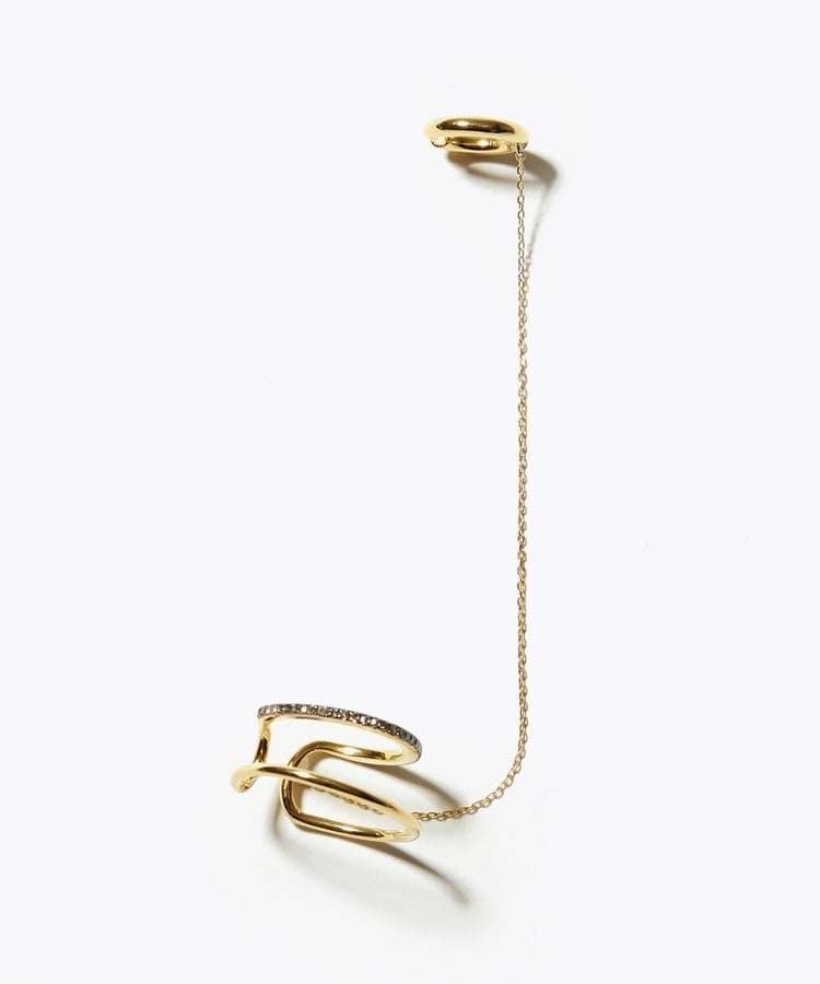 [gaia] pave loop double line chain cuff