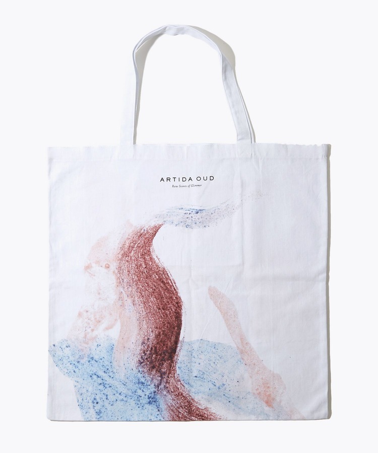 [artworks] Audrey Fondecave×ARTIDA OUD LL 04 lapis lazuli L size organic cotton tote bag