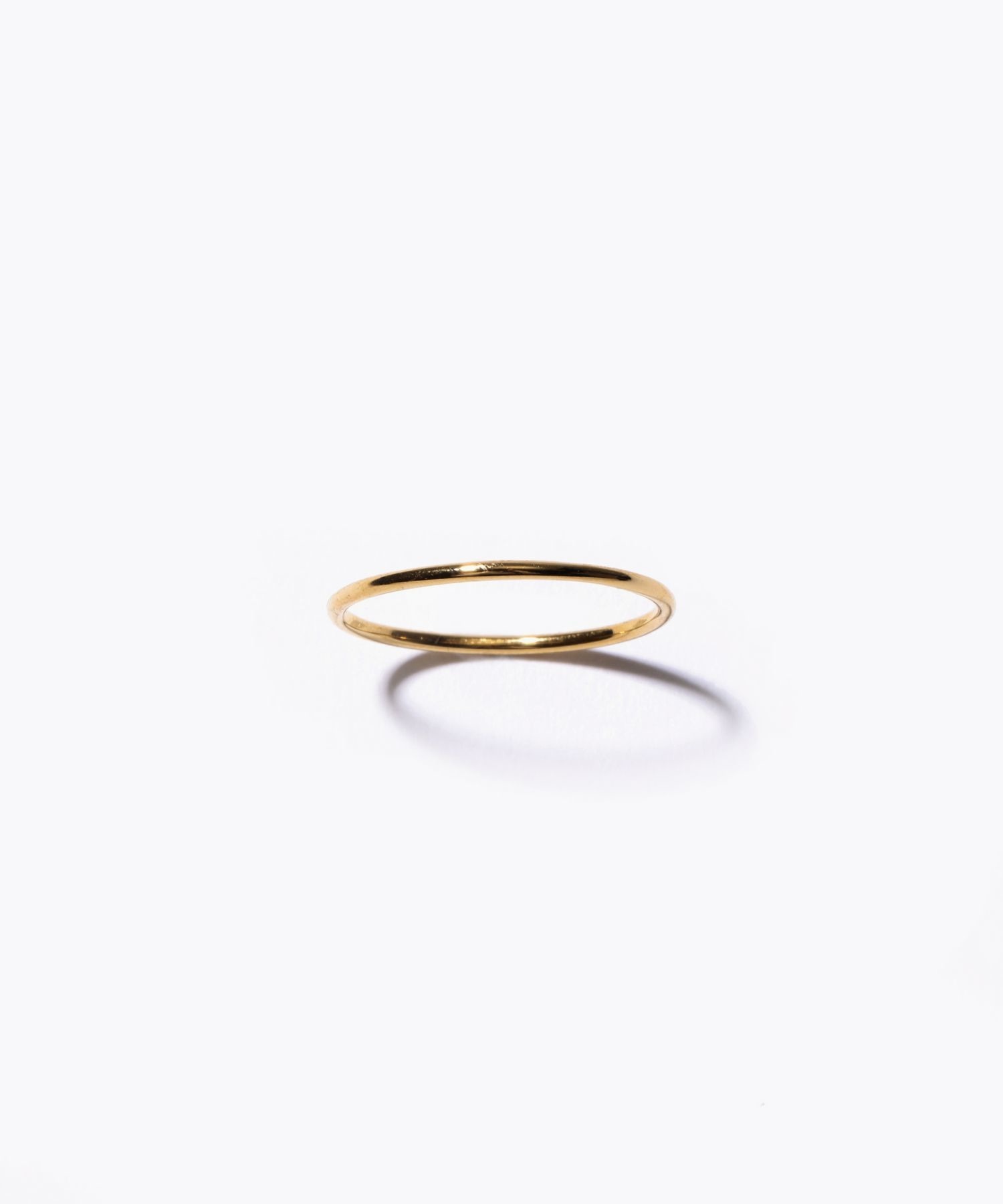 [basic] K10 high polish skinny ring