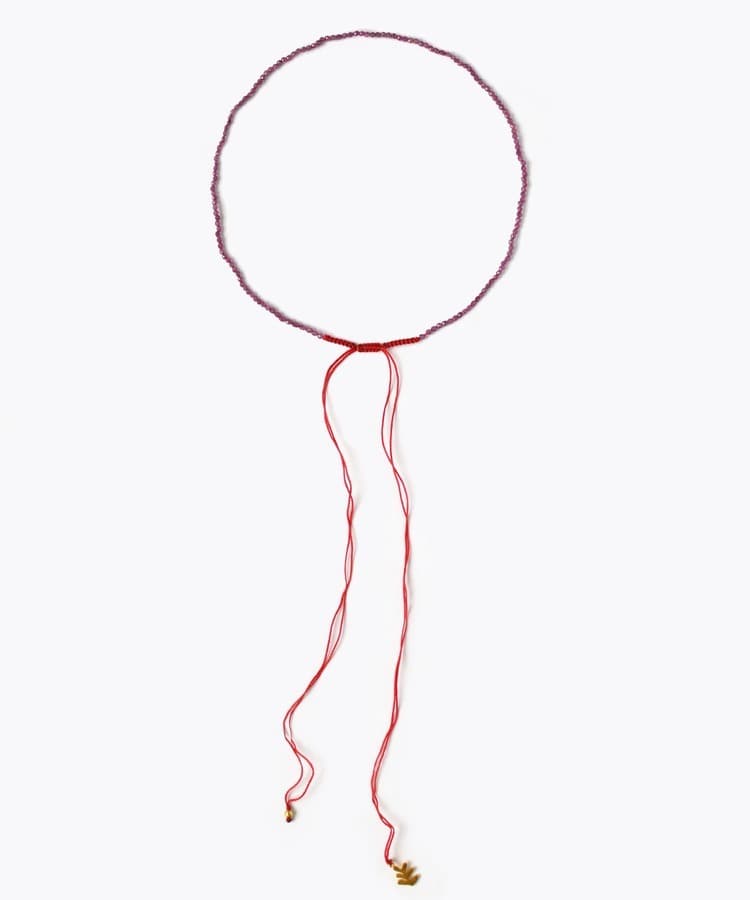 [I am donation] ruby leaf choker