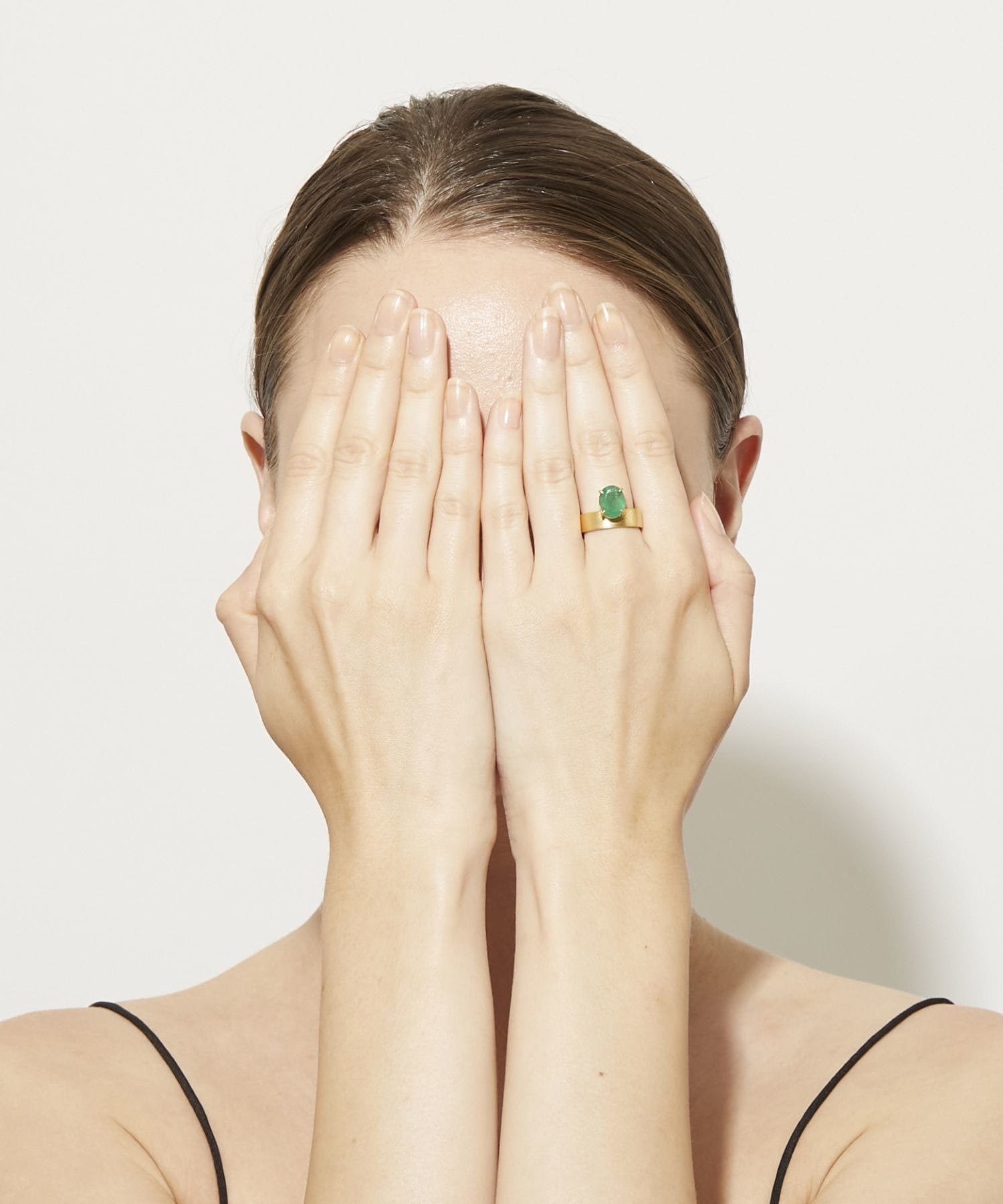Ancient オーバル エメラルド バンド リング Artida Oud アルティーダ ウード