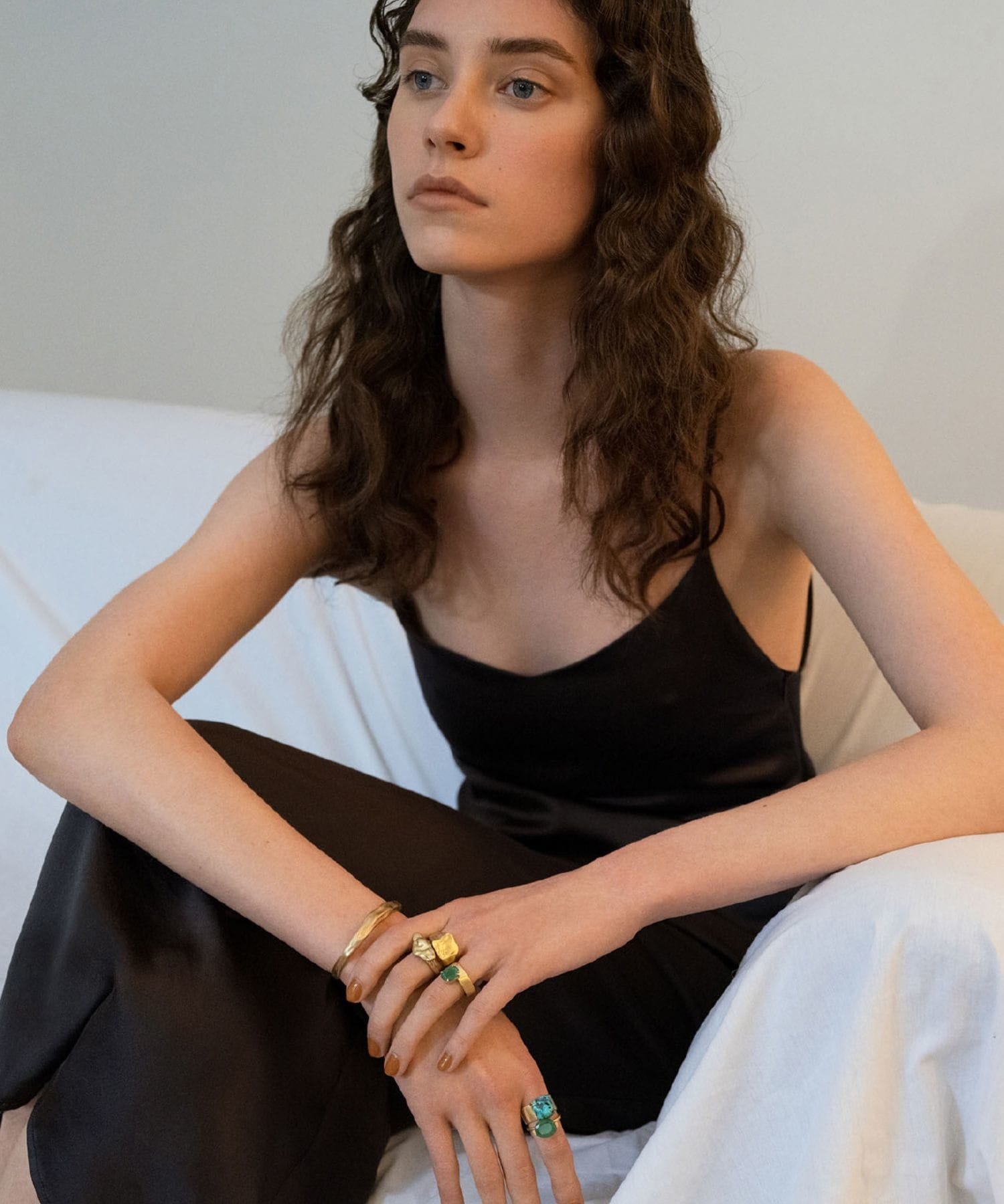 Ancient オーバル エメラルド バンド リング Artida Oud アルティーダ ウード