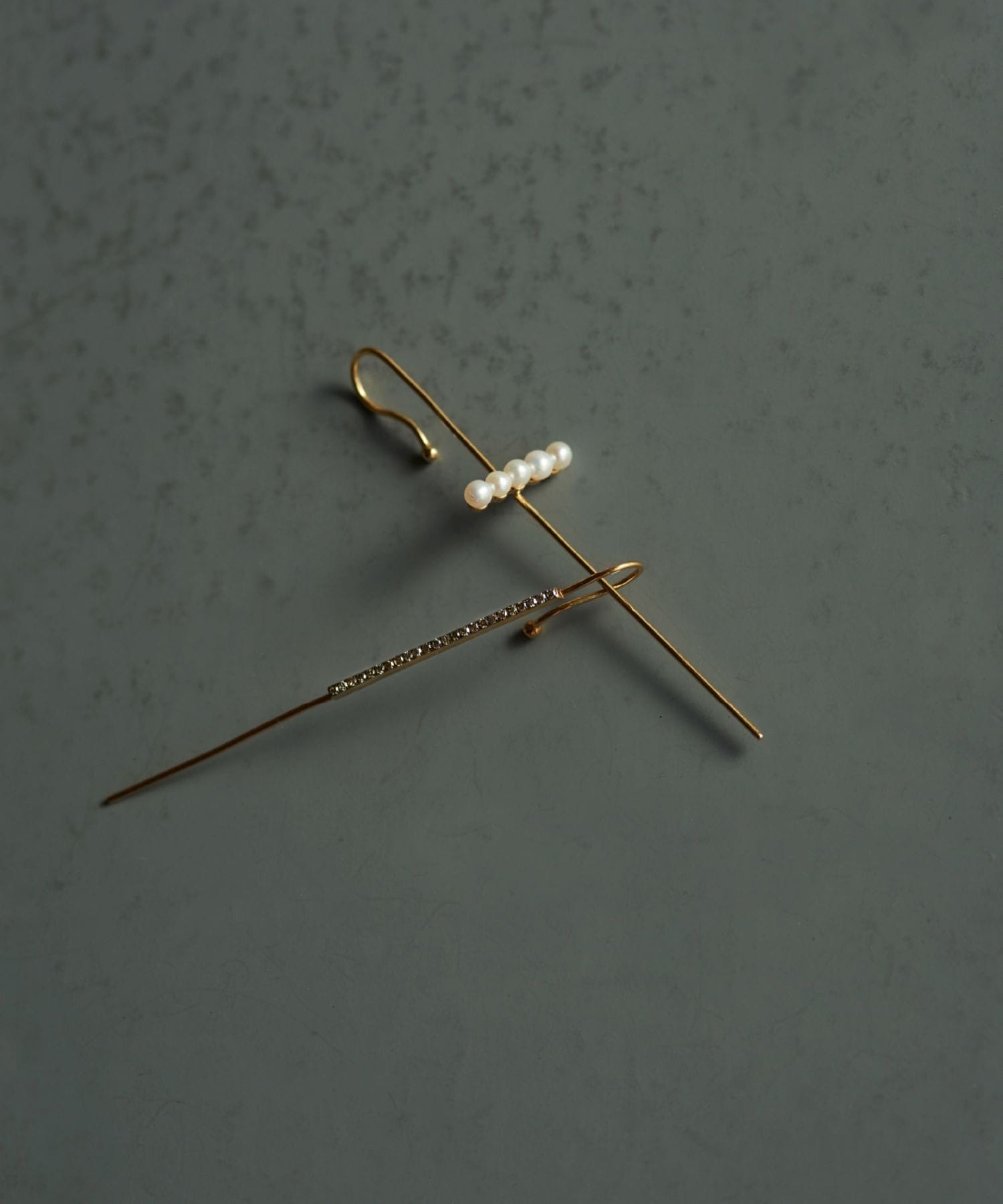 glimmer] パヴェダイヤモンド イヤーカフ ピアス｜ARTIDA OUD