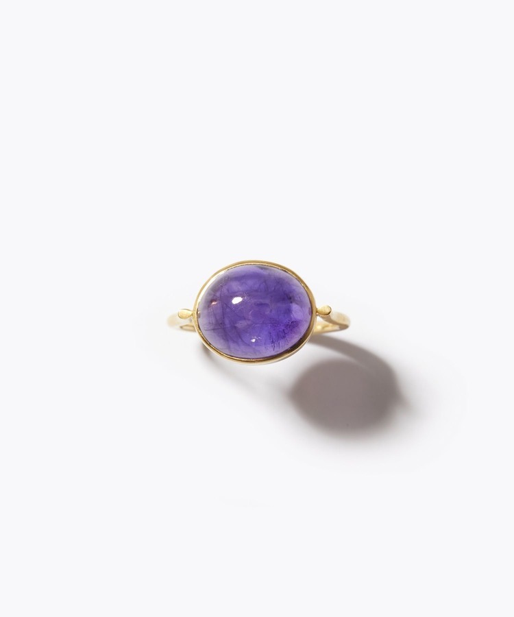 [ancient] cabochon amethyst ring