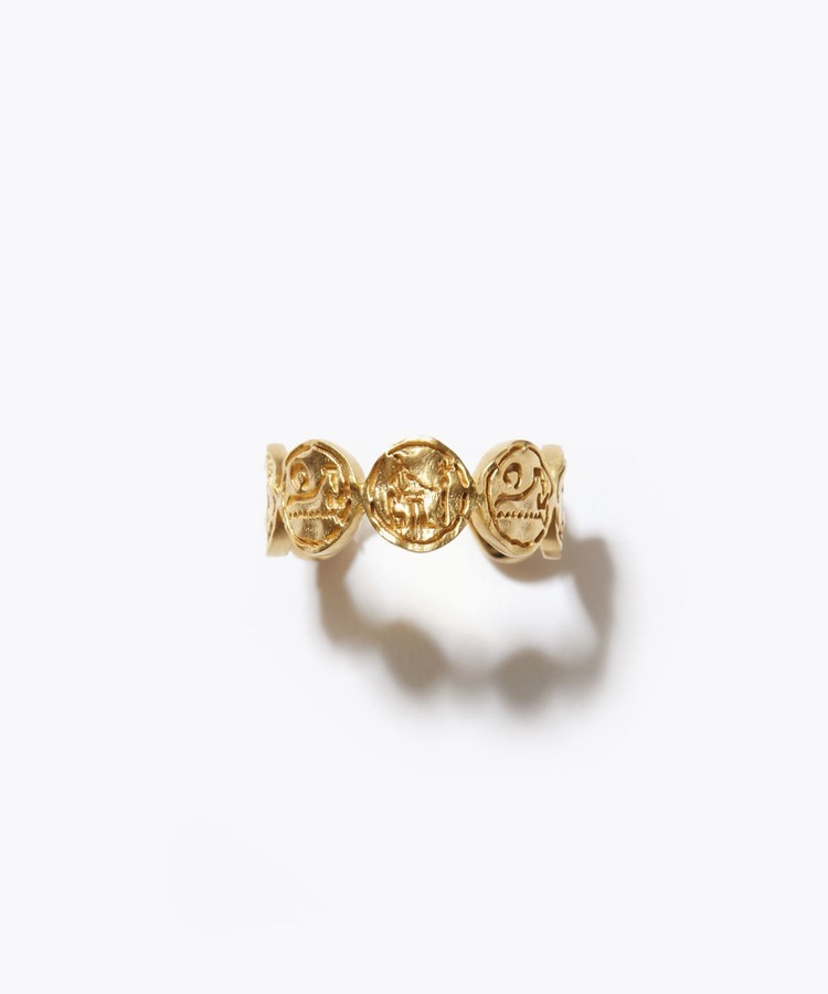 [ancient] coin hieroglyph ring