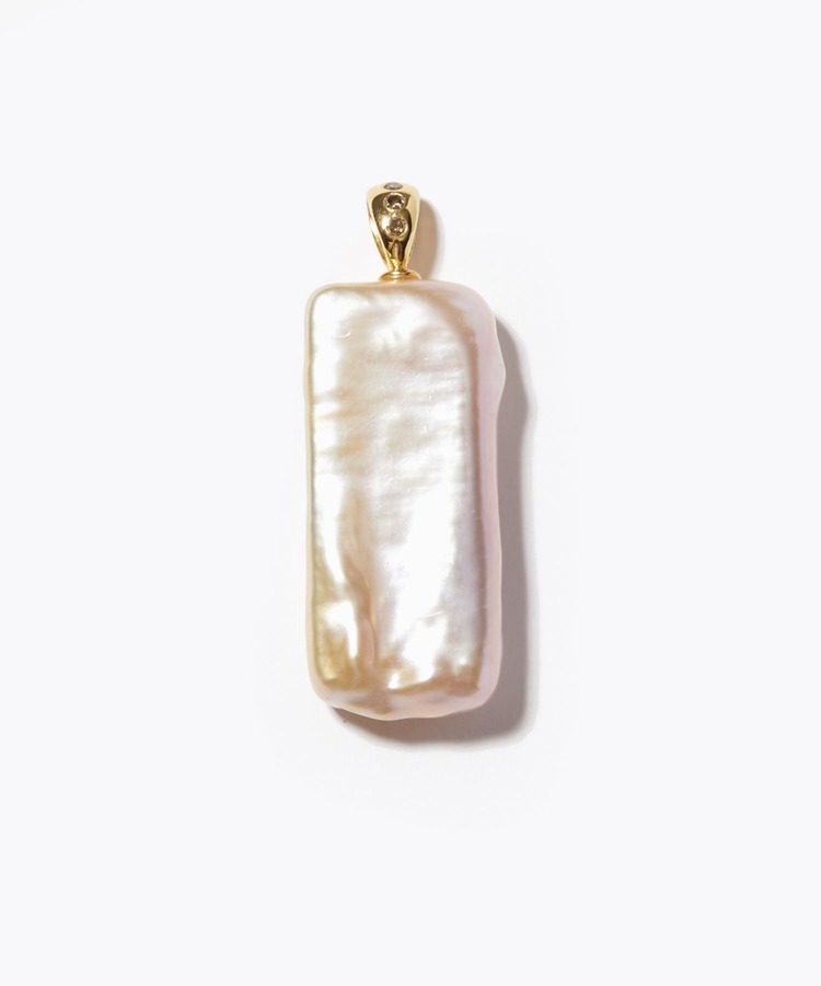 [pear] rectangle baroque pearl pave diam