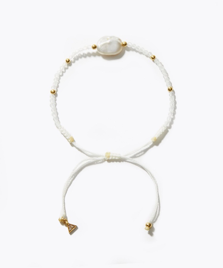 [I am donation] nugget rainbow moonstone baroque pearl bracelet