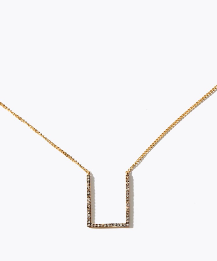 [gaia] rectangle necklace