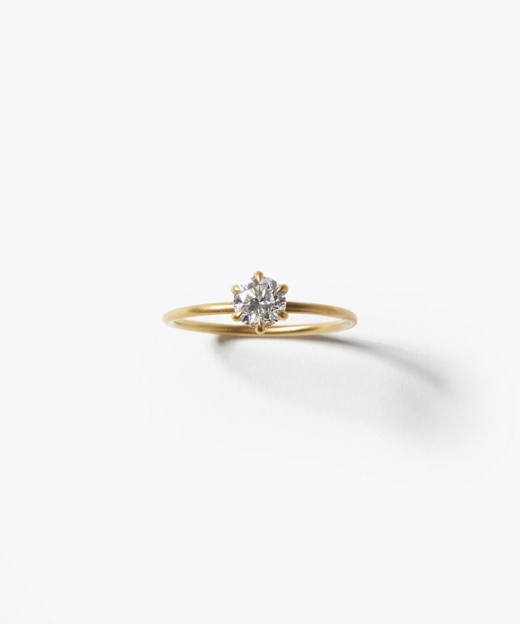 [pure] K18 lab grown diamond ring