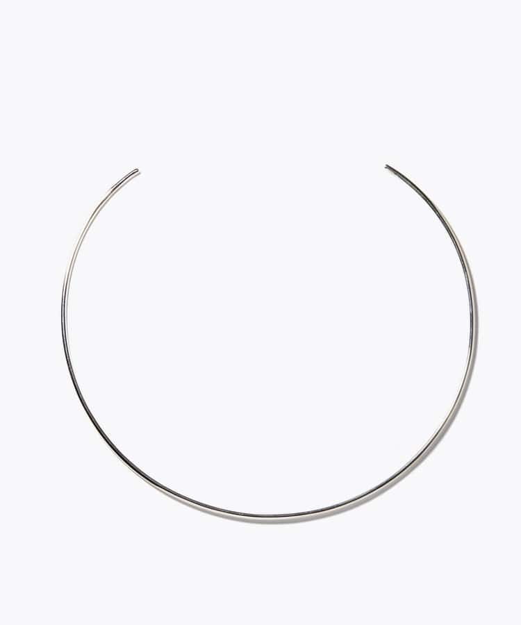 [bone] organic thin silver choker