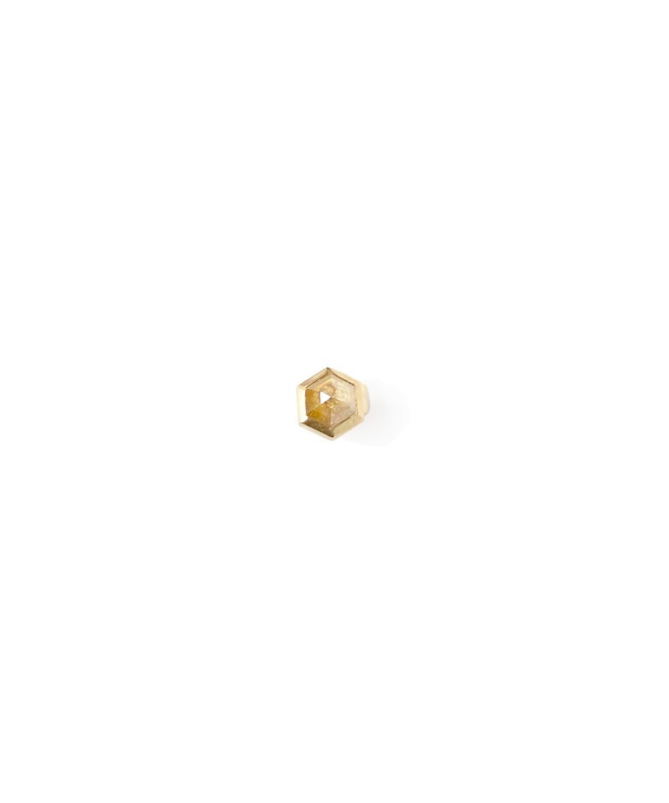 [sirocco] K18 hexagon multi diamond pier